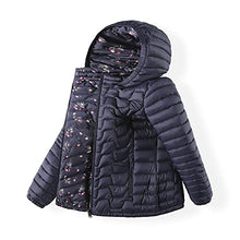 Load image into Gallery viewer, QLZ Girls Long Down Coat,Puffer Jacket,3-14 Years,Double-sided Wear,Camouflage