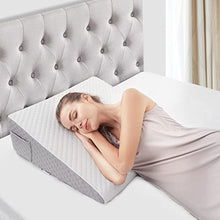 Load image into Gallery viewer, Forias Wedge Pillow for Sleeping 7.5" Bed Wedge Pillow for After Surgery Triangle Pillow Wedge for Acid Reflux Gerd Snoring Bed Elevation, Air Layer Wedge Cover | Memory Foam Top-Only One Wedge Pillow