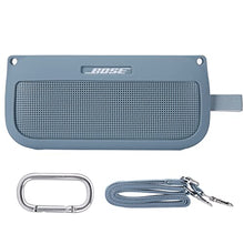 Load image into Gallery viewer, co2CREA Soft Silicone Case Replacement for Bose SoundLink Flex Bluetooth Portable Speaker (Silicone Case, Stone Blue Case)