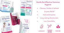 Load image into Gallery viewer, LUVENA Daily Personal Feminine Rinse - Ultra Gentle Wash to Maintain Freshness & Resist Odor - pH Balanced, Paraben Free, Gynecologist Tested - Soothing & Moisturizing (2 Pack, 3oz Bottles)