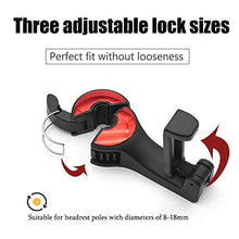Load image into Gallery viewer, 2 Pcs New Styles Car Hooks, Car Seat Back Hooks with Phone Holder, Vehicle Seat Back Hanger Hook, Universal adjustable car headrest hook for Holding Phones and Hanging Bag, Purse, Grocery