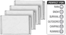 Load image into Gallery viewer, Swiss Safe Emergency Mylar Thermal Blankets, Designed for NASA, Outdoors, Survival, First Aid, Silver, 10 Pack