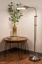 Load image into Gallery viewer, Kira Home Prescott 58" Modern Adjustable Standing Pharmacy Floor Lamp | Brushed Nickel Finish, Includes 6W LED Bulb (60W eq.) Energy Efficient, Eco-Friendly, for Living Room Reading Bedroom Office
