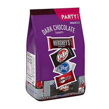 Load image into Gallery viewer, Hershey Dark Chocolate Lovers Dark Chocolate Assortment Snack Size Candy, Individually Wrapped, 32.89 oz Bulk Party Bag