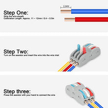 Load image into Gallery viewer, 10Pcs Electrical Connectors, Lever Nut, Wire Block Clamp Terminal 3in6out Color Quick Wiring Electrical Connectors LT633