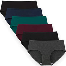 Load image into Gallery viewer, INNERSY Womens Underwear Cotton Hipster Panties Regular & Plus Size 6-Pack(Medium,Dark Vintage)