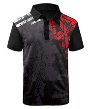 Load image into Gallery viewer, GEEK LIGHTING Mens Polo Shirt Sport Casual Short Sleeve Golf T-Shirt 066-Dredblack L