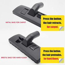 Load image into Gallery viewer, EZ SPARES 1 1/4 inch 32mm Universal Vacuum Cleaner Euro Floor Brush Head Brush Attachment for Floor and Carpet Combo Tool New Designed to Fit Hoover, Eureka, Rainbow,Kenmore,Shop VAC