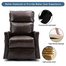 Load image into Gallery viewer, Lift Recliner Chair, Bonzy Home Overstuffed Lift Chairs for Elderly with Remote, 3 Position & Side Pocket, Power Reclining Chair for Living Room Home Theater Seating, Faux Leather, Brown