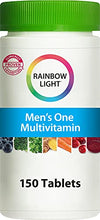 Load image into Gallery viewer, Rainbow Light Men’s One Multivitamin – High Potency with Vitamin C, D & Zinc for Immune Support, Non-GMO, Vegetarian – 150 Tablets (5 Month Supply)