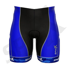 Load image into Gallery viewer, Sparx Men`s Competitor Tri Shorts | Triathlon Short | Great Durability and Fit | High End Compression (Second Skin) Triathlon Shorts with Soft Custom Chamois | Swim-Bike-Run (Blue Camo, 2XL)