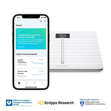 Load image into Gallery viewer, Withings Body Cardio – Premium Wi-Fi Body Composition Smart Scale, Tracks Heart Health, Vascular Age, BMI, Fat, Muscle & Bone Mass, Water %, Digital Bathroom Scale with App Sync via Bluetooth or Wi-Fi