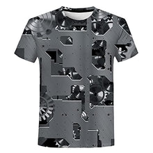 Load image into Gallery viewer, Zreey 2021 Daily Outing Fashion Mechanical Gear 3D Printing Round Neck Short Sleeves Top for Men Women