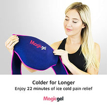 Load image into Gallery viewer, Magic Gel Ice Pack for Back Pain Relief | 2 Pack Lower Back Gel Pack Wrap for Hot or Cold Therapy | Relief for Lower Lumbar, Sciatic Nerve, Herniated or Degenerative Disc, Coccyx, Tailbone Pain