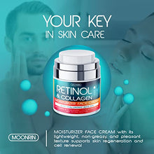 Load image into Gallery viewer, Retinol Cream for Face with Hyaluronic Acid – Collagen Face Moisturizer for Women and Men - Advanced Anti-Aging Formula for Lifting Skin – Reduce Wrinkles, Fine Lines and Dryness – 1.7 fl. Oz
