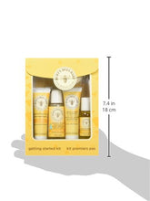 Load image into Gallery viewer, Burt's Bees Baby Getting Started Gift Set, 5 Trial Size Baby Skin Care Products, Lotion, Shampoo & Wash, Daily Cream-to-Powder, Baby Oil and Soap, Yellow