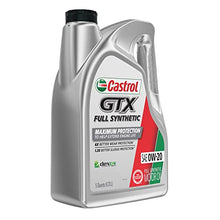 Load image into Gallery viewer, Castrol GTX Full Synthetic 0W-20 Motor Oil, 5 Quart Jug (Pack of 3)