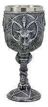 Load image into Gallery viewer, Ebros Gift Dark Satanism Occult Sabbatic Goat Baphomet Wine Goblet Drink Beverage Chalice Figurine As Satanic Lucifer Kitchen Hosting Decor Accessory Of Baphomets Goat of Mendes Knights Of Templar