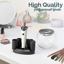 Load image into Gallery viewer, Luxe Makeup Brush Cleaner - 5oz Brush Cleaning Solution Included - USB Charging Station - 3 Adjustable Speeds - Instantly Wash and Dry Your Makeup Brushes