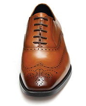 Load image into Gallery viewer, FRASOICUS Mens Dress Shoes Genuine Leather Brogue Oxford Formal Shoes for Men 8 Brown