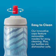 Load image into Gallery viewer, Polar Bottle Sport Insulated Water Bottle - BPA-Free, Sport & Bike Squeeze Bottle with Handle (Contender - Charcoal & Silver, 24 oz)