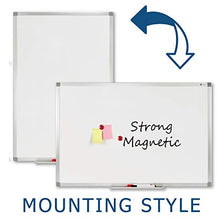 Load image into Gallery viewer, V VAB-PRO 24x36 inch Magnetic Dry Erase White Board w/Pen Tray, Accessories & Installation Kit; Wall Mount, Aluminum Frame. for Office, Home and School- WYP1272436
