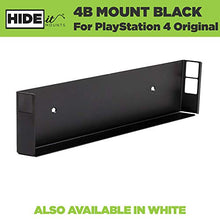 Load image into Gallery viewer, HIDEit Mounts 4 Original PS4 Mount, Black Steel Wall Mount for PS4 Original, Safely Store PS4 Console Near or Behind TV