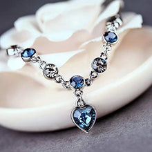 Load image into Gallery viewer, RONLLNA Bracelet for Women Birthstone Charm Eternal Love Crystal Jewelry for Women Girl (Love Heart Bracelet)