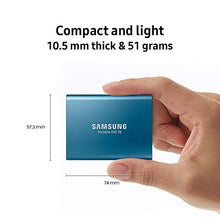 Load image into Gallery viewer, SAMSUNG T5 Portable SSD 1TB - Up to 540MB/s - USB 3.1 External Solid State Drive, Black (MU-PA1T0B/AM)