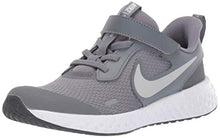 Load image into Gallery viewer, Nike Baby Revolution 5 Velcro Running Shoe, Cool Grey/Pure Platinum-Dark Grey, 10C Regular US Toddler