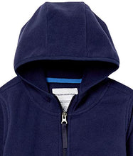 Load image into Gallery viewer, Amazon Essentials Toddler Boys Polar Fleece Full-Zip Hooded Jackets, Night Navy, 4T