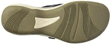 Load image into Gallery viewer, Clarks Women's Brinkley Jazz Flip Flop, Navy Synthetic, 8 M US