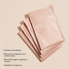 Load image into Gallery viewer, Evereden Soothing Belly Mask - 1st/2nd Trimester Size, 1 pack & Golden Belly Serum, 1.7 fl oz | 2 Item Bundle Set | Natural and Clean Pregnancy Skincare