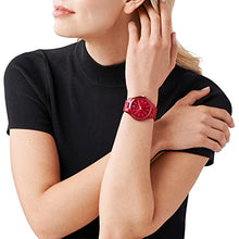 Load image into Gallery viewer, Michael Kors Women's Slim Runway Quartz Watch with Stainless-Steel-Plated Strap, Red, 20 (Model: MK3895)