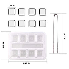 Load image into Gallery viewer, DERNORD Exclusive Stainless Steel Whiskey Stones - High Cooling technology Ice Cubes Chilling Rocks Reusable Wine Stone Durable Beer Drink Freezer Cooler Rock for Christmas and Birthday Gifts