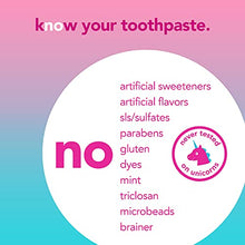 Load image into Gallery viewer, hello Kids Unicorn Sparkle Fluoride Toothpaste With Natural Bubble Gum Flavor, Vegan, Sls & Gluten Free, 4.2 oz, 4 count