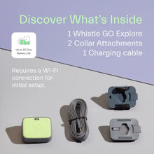 Load image into Gallery viewer, Whistle GO Explore GPS + Health + Fitness Dog Tracker Plus Health & Fitness Monitor, Waterproof, Safe Place Escape Alerts, Built-in Light, Fits on Dog Collar, for Dogs 25 lbs and up Green