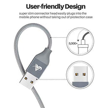 Load image into Gallery viewer, iPhone Charger, FIFADE 3Pack Nylon Braided Lightning Cable Charging Cord USB Cable Compatible with iPhone 11Pro 11Pro MAX Xs MAX XR X 8 7 6S 6 Plus-Gray