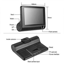 Load image into Gallery viewer, 1080P 170°Wide Angle,4" Dual Lens HD Car DVR Rearview Video Dash Cam Recorder Camera LCD Screen G-Sensor, WDR, Parking Monitor, Loop Recording, Motion Detection