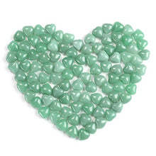 Load image into Gallery viewer, Jovivi Healing Crystal Natural Green Aventurine Love Heart Stones Bulk Pocket Worry Stone Gemstone Therapy Chakra Balancing Reiki Yoga Meditation Home Decoration, 0.6",Pack of 15