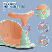 Load image into Gallery viewer, Baby Bath Seat Infant Bath Seat Baby Bathtub Seat for Baby Sitting Up in The Tub Toddler Bath Seat 6 to 18 Months Baby Shower Seat Baby Bath Chair with Non-Slip Mat Toys Backrest Suction Cups (orange)