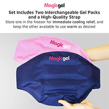 Load image into Gallery viewer, Magic Gel Ice Pack for Back Pain Relief | 2 Pack Lower Back Gel Pack Wrap for Hot or Cold Therapy | Relief for Lower Lumbar, Sciatic Nerve, Herniated or Degenerative Disc, Coccyx, Tailbone Pain