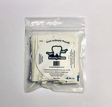 Load image into Gallery viewer, Knotty Floss Individually Wrapped Bamboo Activated Charcoal with Grapefruit Seed Extract Floss - Eco-friendly, Vegan - 50 count