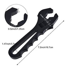Load image into Gallery viewer, EVIL ENERGY AN Hose Fitting Adjustable Wrench Spanner Lightweight Aluminum 3AN-16AN Black