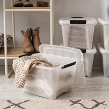 Load image into Gallery viewer, IRIS USA TB-17 19 Quart Stack & Pull Box, Multi-Purpose Storage Bin, 6 Pack, Pearl