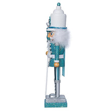 Load image into Gallery viewer, Kurt Adler Hollywood Nutcracker, 17-Inch, Turquoise/White (HA0152)