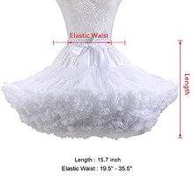 Load image into Gallery viewer, XinChangShangMao Women's Soft Chiffon Petticoat Tutu Skirt White