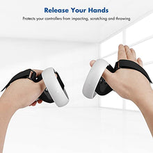 Load image into Gallery viewer, KIWI design Silicone Grip Cover for Meta/Oculus Quest 2 Accessories, Protector with Knuckle Straps (Black, 1 Pair)