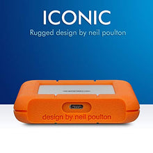 Load image into Gallery viewer, LaCie Rugged USB-C 5TB External Hard Drive Portable HDD – USB 3.0, Drop Shock Dust Rain Resistant Shuttle Drive, for Mac and PC Computer Desktop Workstation Laptop, 1 Month Adobe CC (STFR5000800)