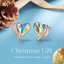 Load image into Gallery viewer, CDE Love Heart Necklace and Earrings Sets